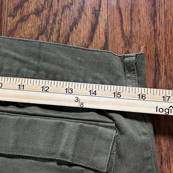 Reaven Olive Green 20 Pocket Cardo Straight Leg Streatwear Pants Mens Size M - Picture 6 of 8